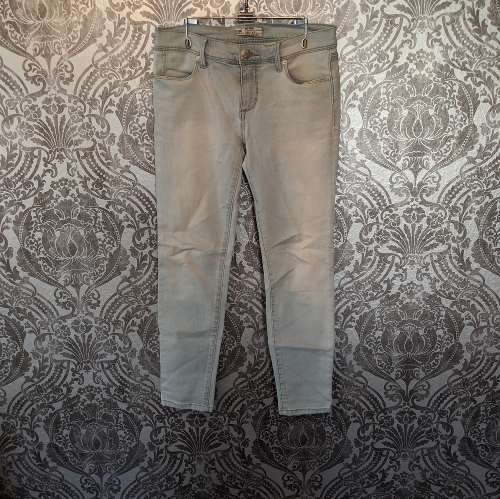 Free people skinny crop lightwash denim jeans
